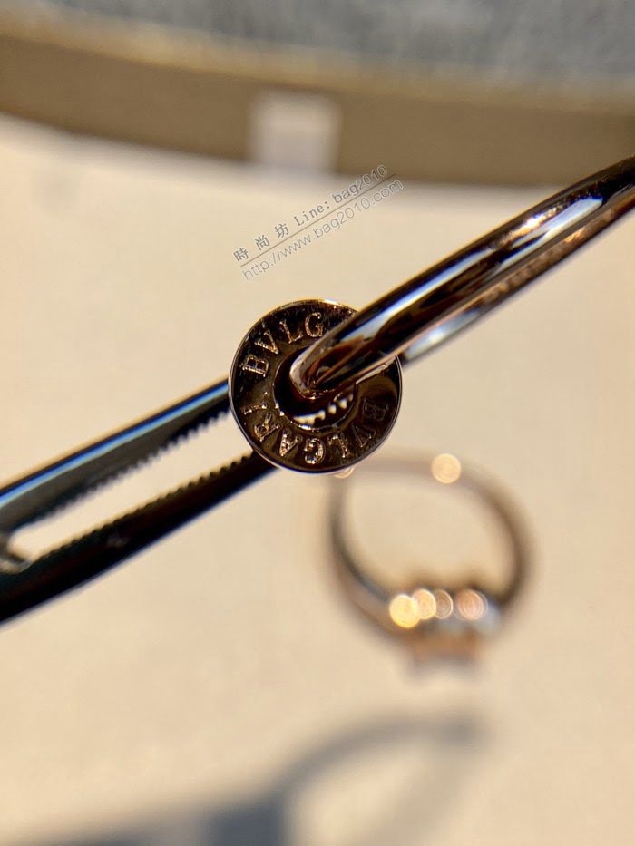 Bvlgari飾品 寶格麗螺旋造型玫瑰金耳環 耳飾  zgbq3175